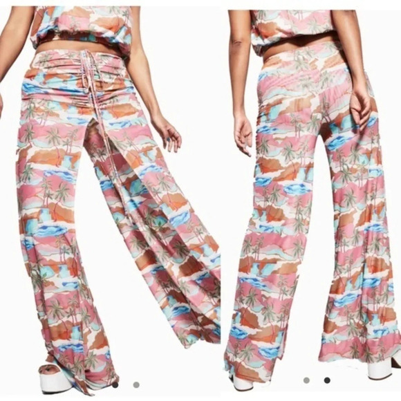 royalty by maluma Pants - New Royalty By Maluma Printed Wide Leg Pants Size XXXL